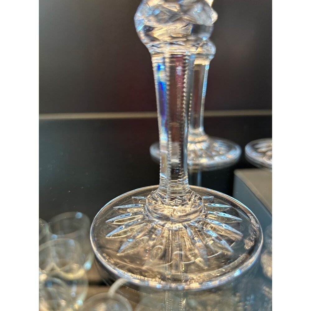 VTG Set Of 4 Rogaska Crystal GALLIA Water Wine Glasses 7.75" Tall Floral Etched - Picture 7 of 7